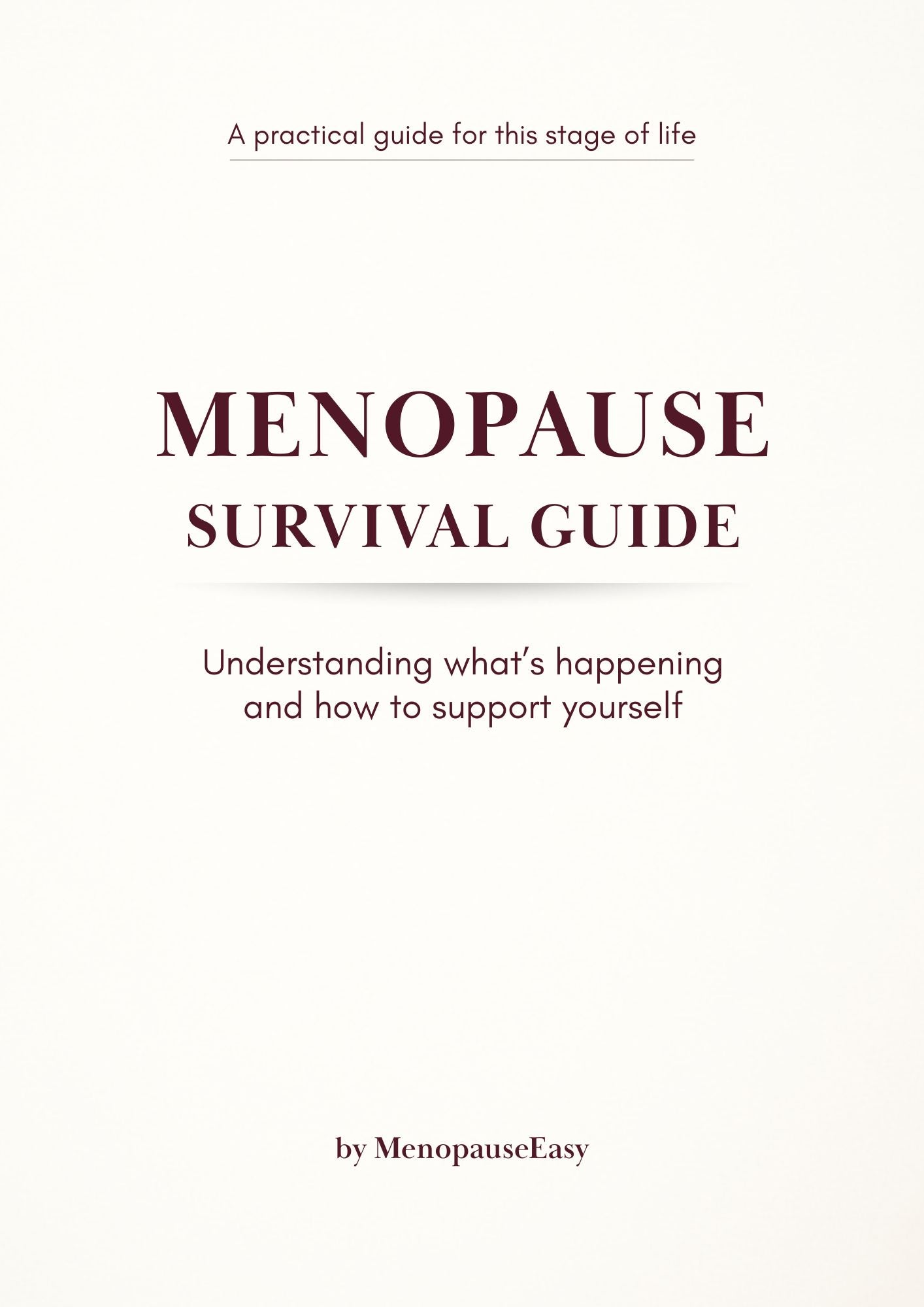 Menopause Survival Guide